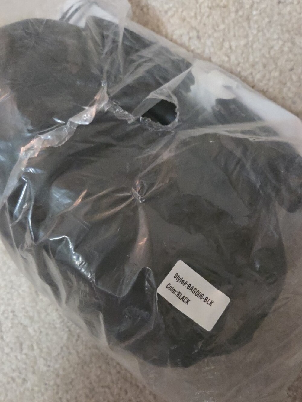 Black Leather Women's Crossbody Shoulder Bag Nwt - Picture 10 of 10